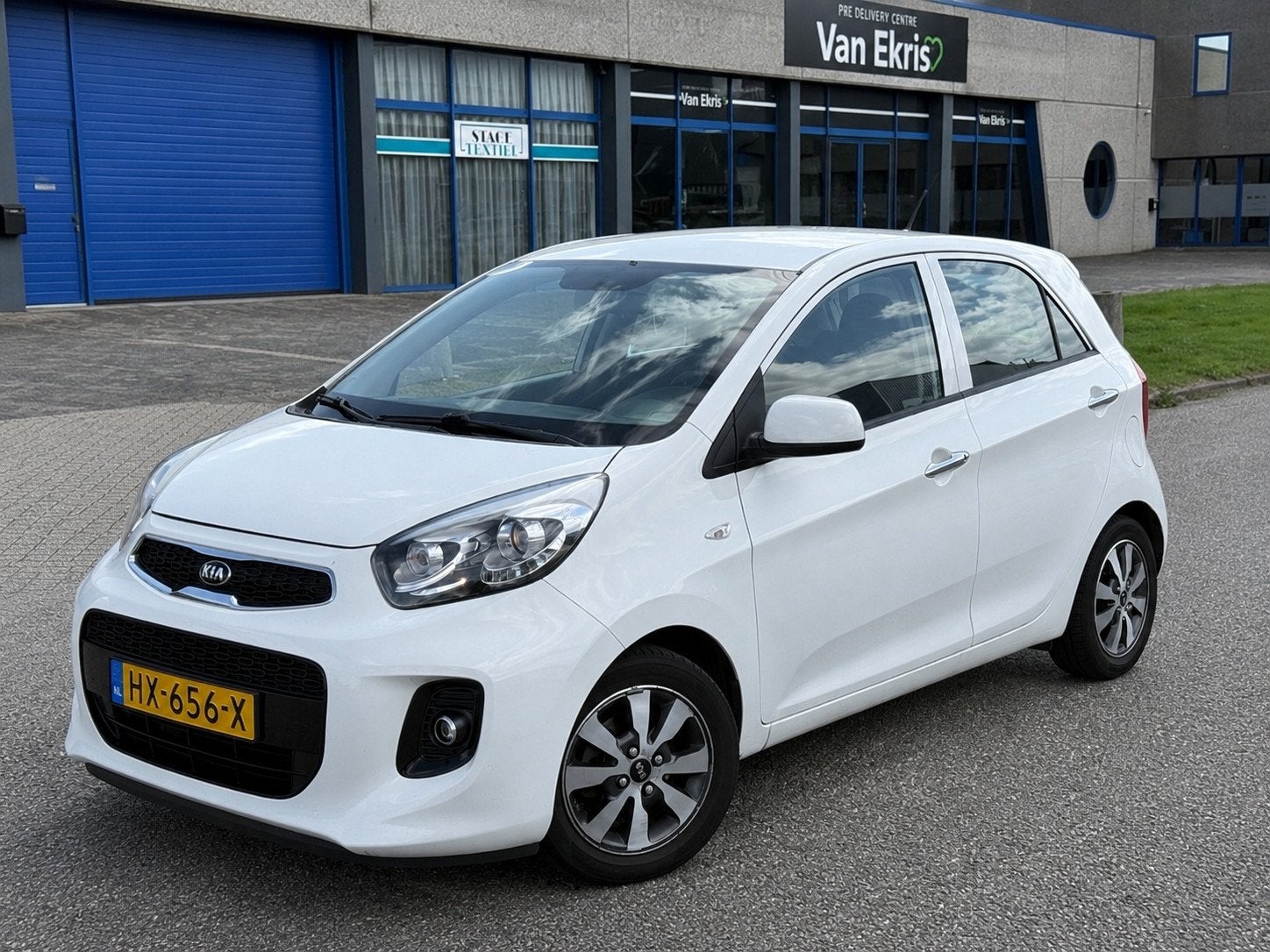 Kia Picanto 1.0 CVVT DynamicLine 2016 5-DRS Cruise/BT/Airco, Euro 5, Gebruikt, Wit, Origineel Nederlands