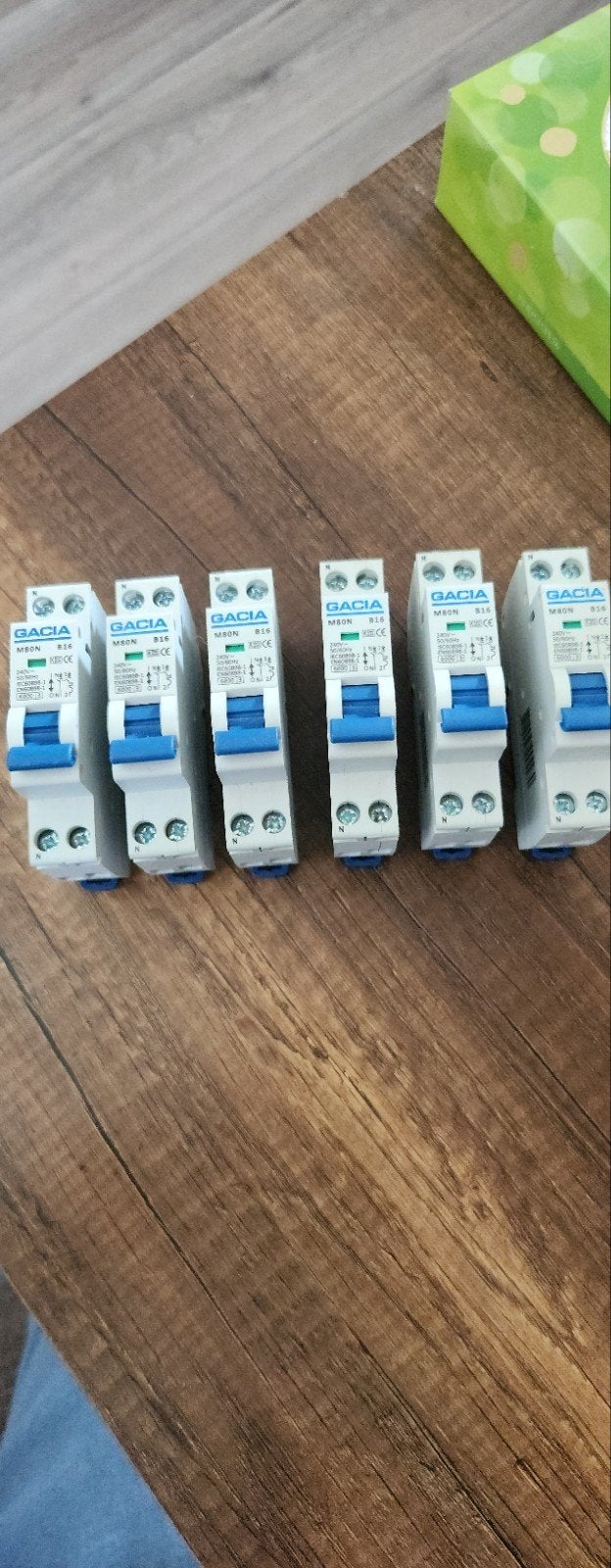 Gacia M80N B16 Installatieautomaat (6 stuks), Ophalen of Verzenden, Zo goed als nieuw, Overige merken, Installatieautomaat