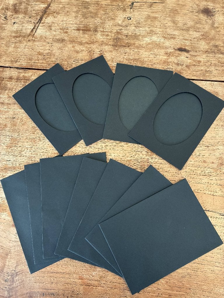 Passe-partout met enveloppe zwart en mintblauw, Ophalen of Verzenden, Nieuw