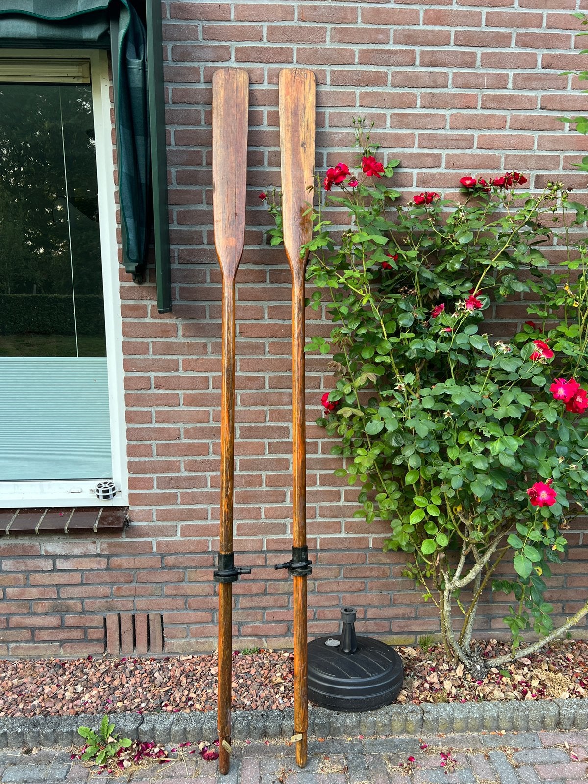 Roeispanen / Roeiriemen, Ophalen, Gebruikt