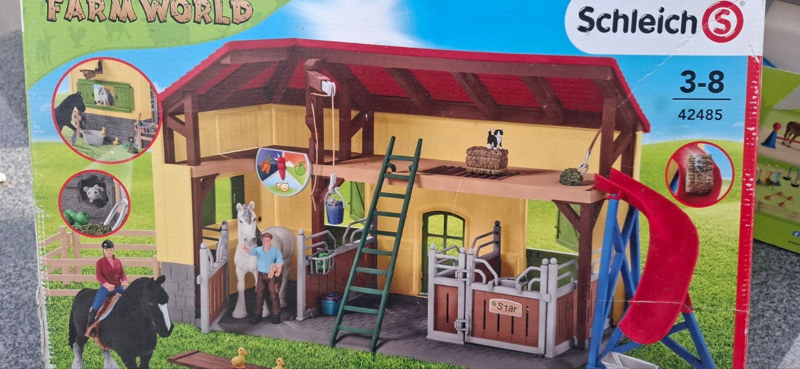Schleich 42485 Farm World Grote Paardenstal met Accessoires, Kinderen en Baby's, Speelgoed | Overig, Ophalen, Nieuw, Jongen of Meisje