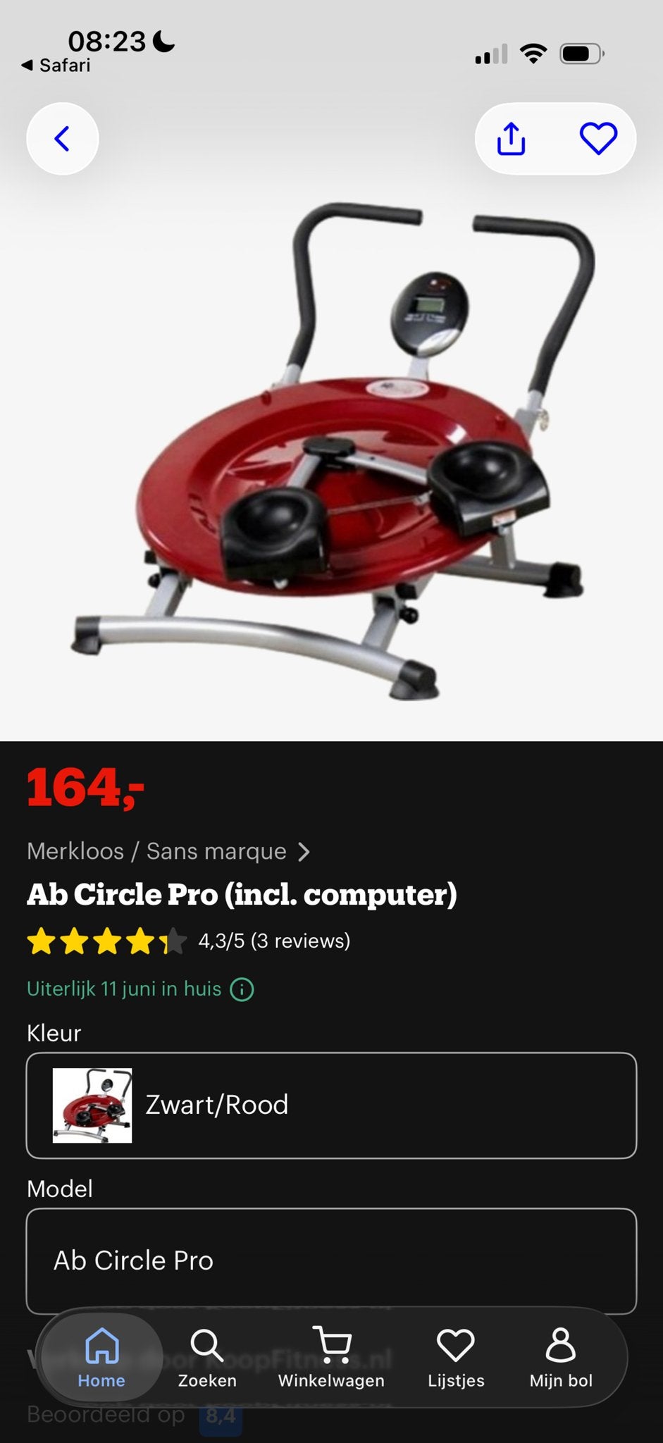 Ab Circle Pro (incl. computer) - Buikspiertrainer, Sport en Fitness, Fitnessapparatuur, Gebruikt, Overige typen, Buik, Metaal
