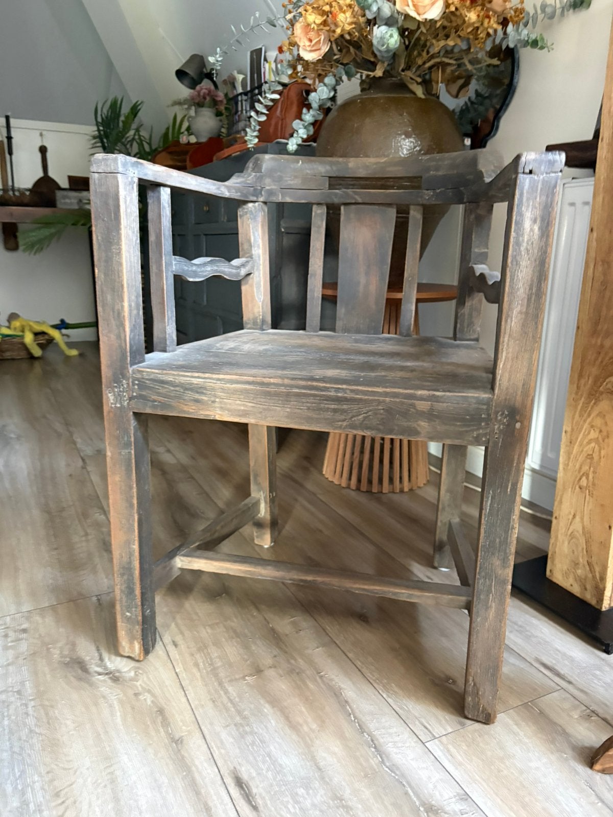 Leuk houten stoeltje, Ophalen, Bruin, Eén, Hout