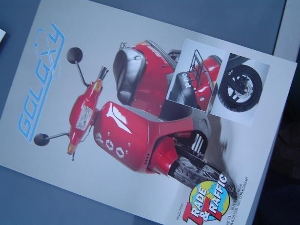 Galaxy PGO scooter verkoop folder, Fietsen en Brommers, Handleidingen en Instructieboekjes, Gebruikt, Ophalen of Verzenden