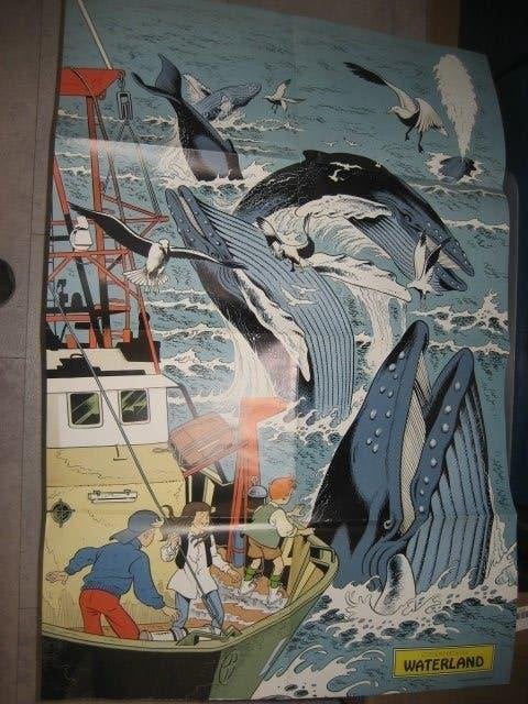 legendre-broeckx / waterland  poster 1996, Ophalen of Verzenden, Overige figuren, Zo goed als nieuw, Plaatje, Poster of Sticker