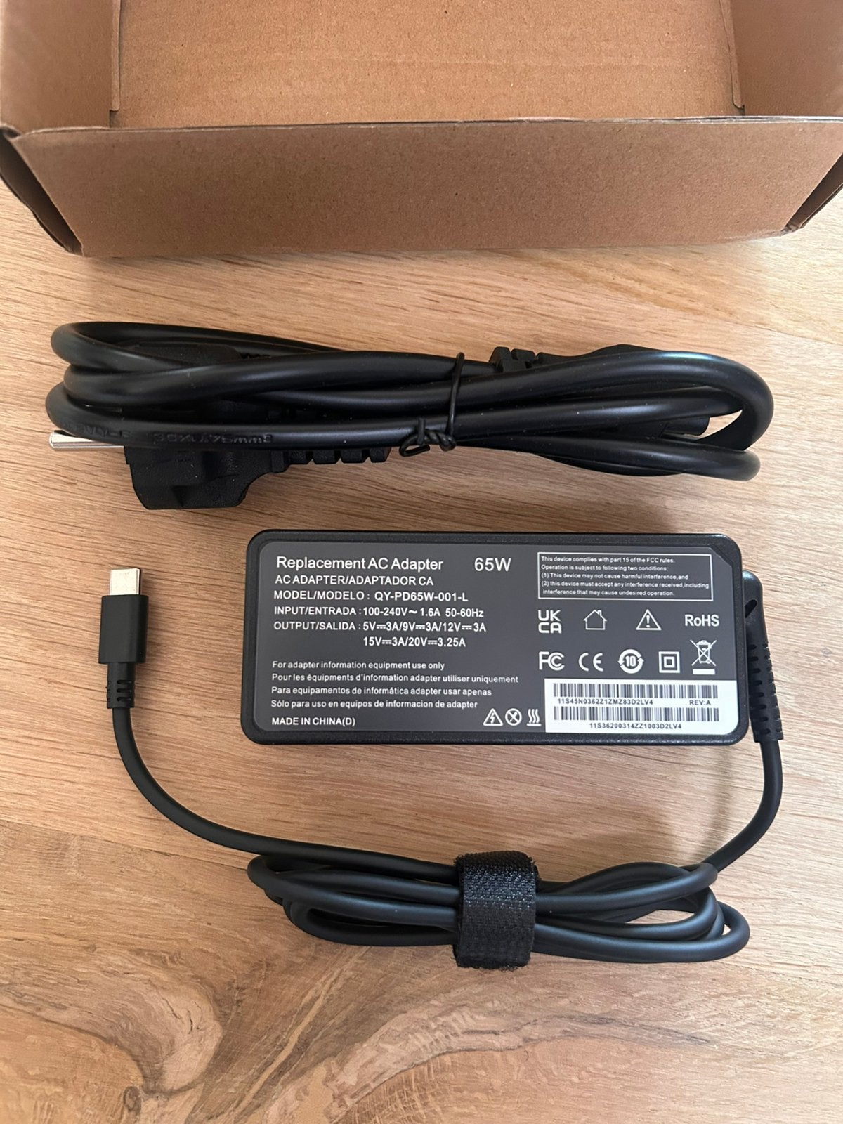 USB-C Voeding 65W Laptop/iPhone/Samsung/Lenovo Nieuw, Computers en Software, Laptop-opladers, Ophalen of Verzenden, Zo goed als nieuw