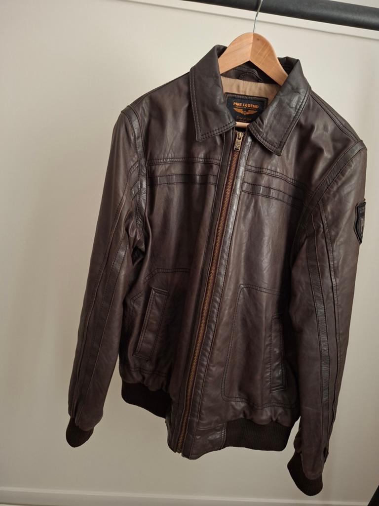 PME Legend Leren Jas - Bruin - Maat XL, Bruin, Verzenden, Maat 56/58 (XL), Zo goed als nieuw