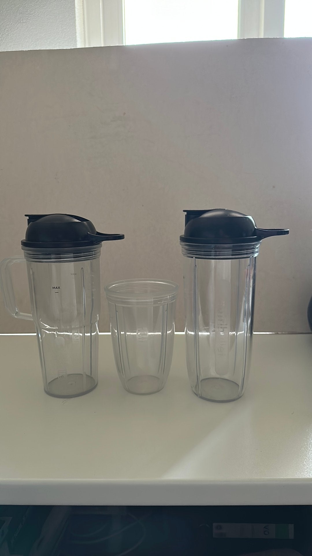 Nutribullit 1200 smoothie bekers, Ophalen of Verzenden, Gebruikt, Beker of Kan