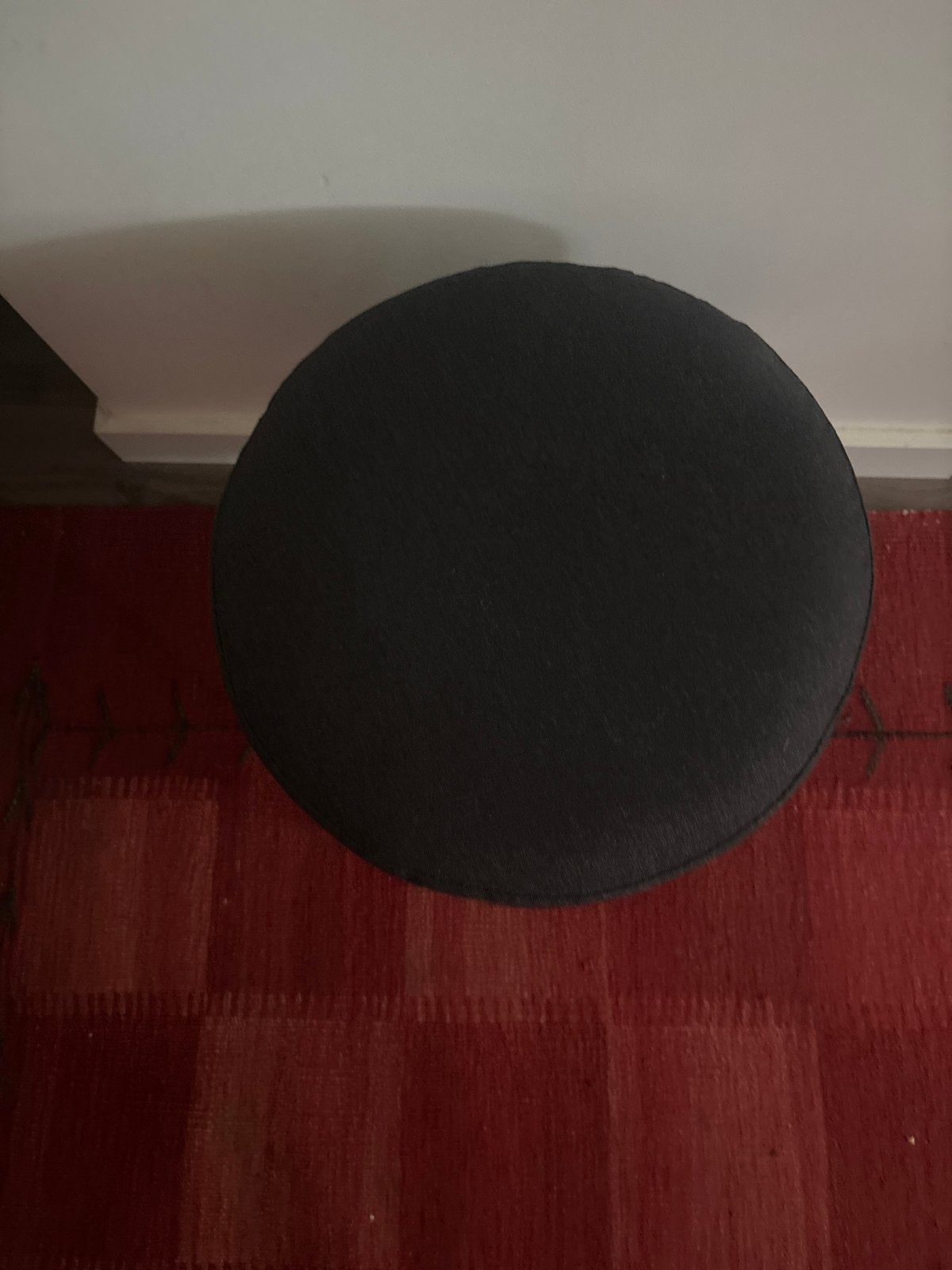 IKEA Ottoman - Zo goed als nieuw - Donkergrijs - 2 stuks, Ophalen, Zo goed als nieuw, Rond, Stof