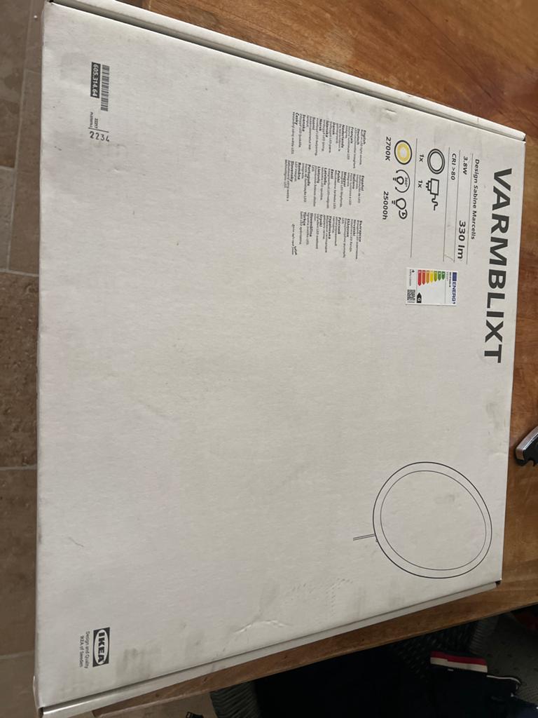 Varmblixt led lamp rond nieuw in doos 2 st, Huis en Inrichting, Lampen | Wandlampen, Ophalen of Verzenden, Nieuw, Kunststof