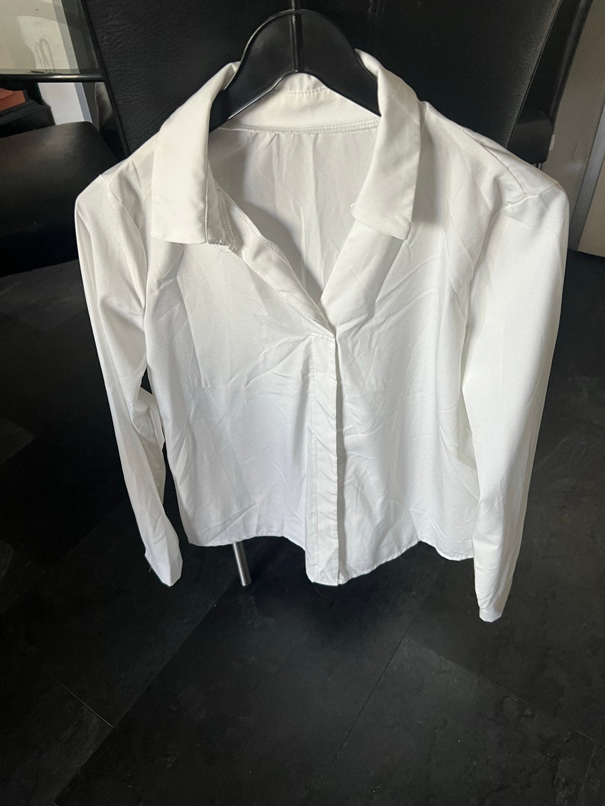 Witte blouse met lange mouwen, Ophalen, Nieuw, Maat 38/40 (M), Wit