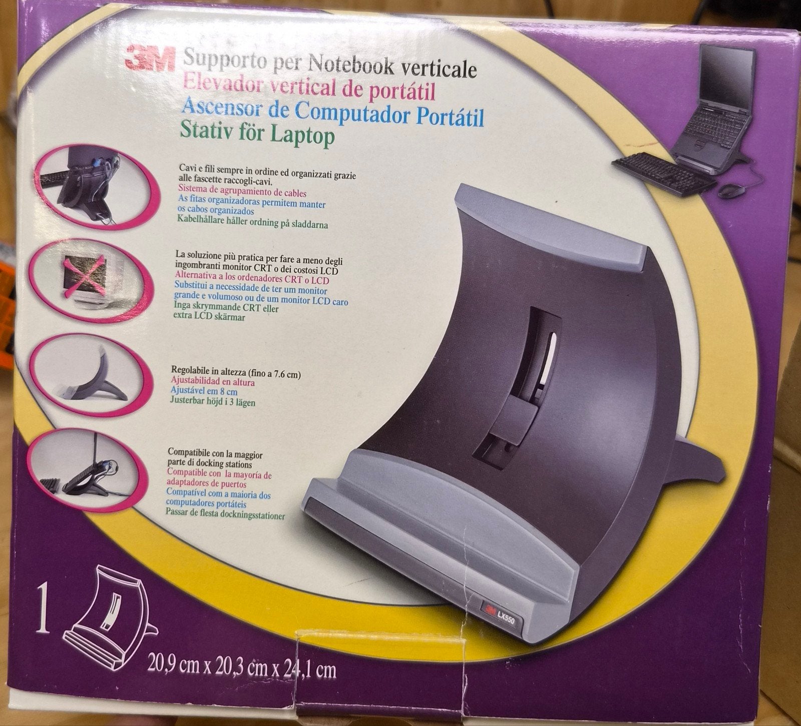 3M Verticale Laptop Verhoger - Notebook Riser, Computers en Software, Laptopstandaarden, Ophalen of Verzenden