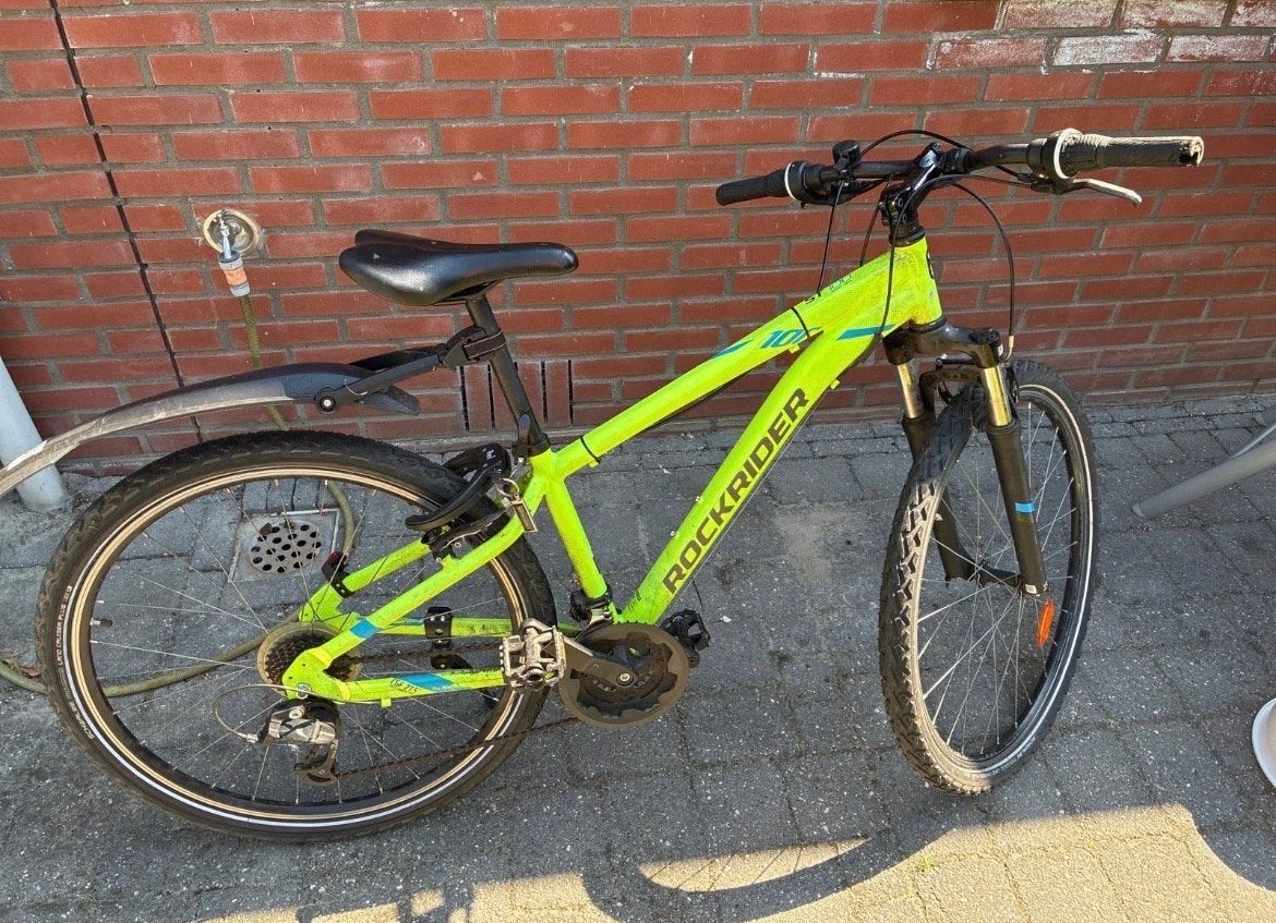 Rockrider ST100 Mountainbike - Neon Geel, Gebruikt, Hardtail, 45 tot 49 cm, Ophalen