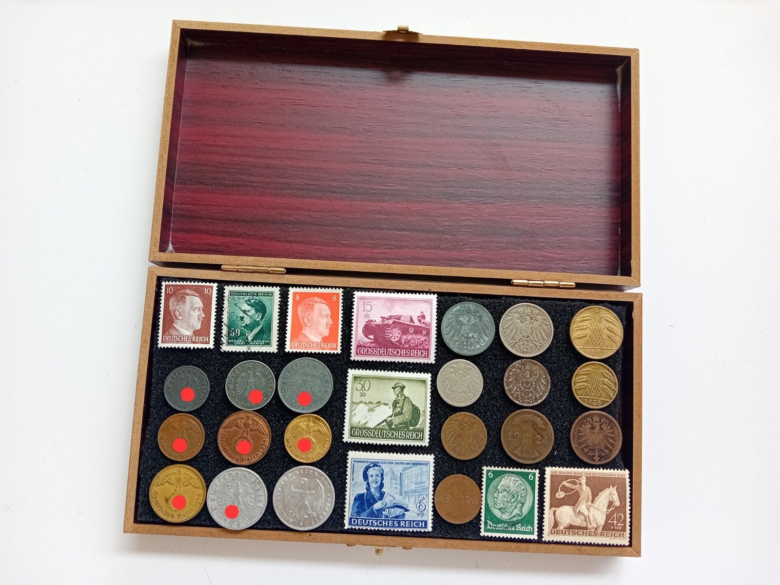 Muntenset WW2 Reichspfennig Weimar WO1 Zink Brons Messing, Verzamelen, Ophalen of Verzenden, Overige soorten, Duitsland, Overige typen