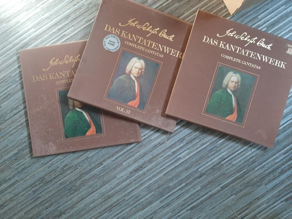 JS Bach –Das Kantatenwerk- 5x box Cantatas nrs 2-3-12-18-21, Ophalen, Gebruikt, Overige formaten, Overige typen