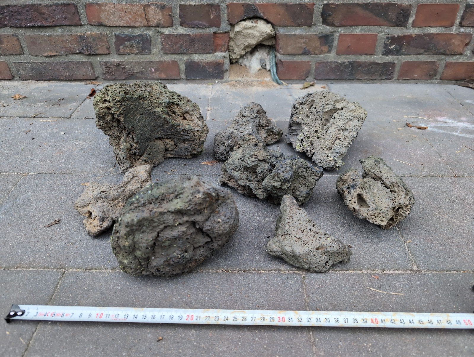 Lavastenen aquarium, Ophalen of Verzenden, Gebruikt, Plant(en), Steen of Hout