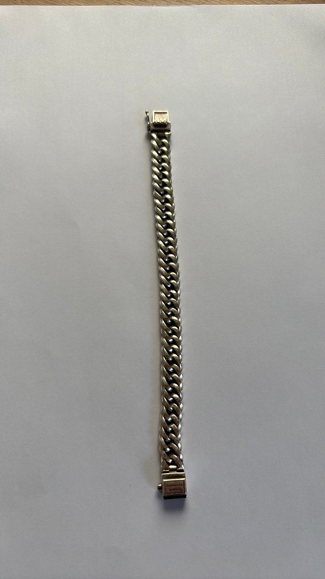 Buddha to buddha armband 19cm, Sieraden, Tassen en Uiterlijk, Armbanden, Ophalen, Zo goed als nieuw, Zilver