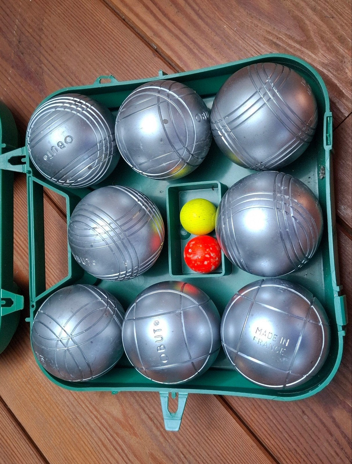 Obut Petanque Ballen Set - jeu des boules, Ophalen of Verzenden, Gebruikt