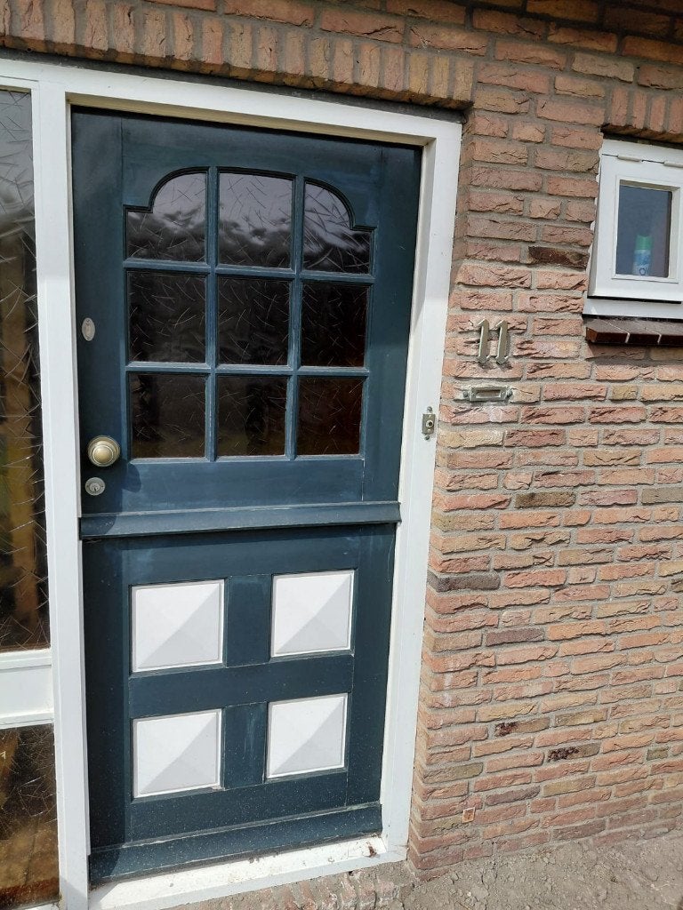 verschillende hardhouten buitendeuren, Ophalen, Gebruikt, 200 tot 215 cm, Glas