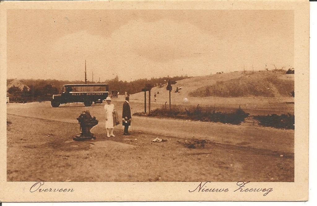 Overveen Nieuwe Zeeweg., Verzamelen, Ophalen of Verzenden, 1920 tot 1940, Ongelopen, Noord-Holland