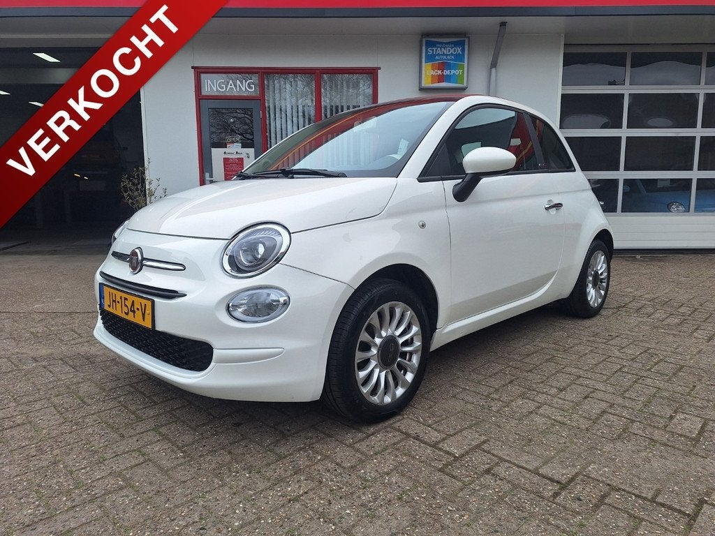 Fiat 500C Cabrio 1.2 Airco / Lage km stand / ORG NL, Gebruikt, 4 cilinders, Origineel Nederlands, Bedrijf