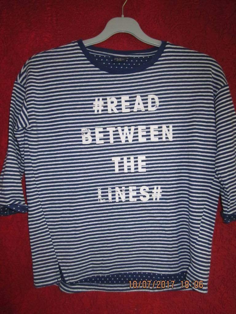 V)e49 anti blue shirt/top blauw-wit gestreept xs, Anti Blue, Zo goed als nieuw, Maat 34 (XS) of kleiner, Verzenden