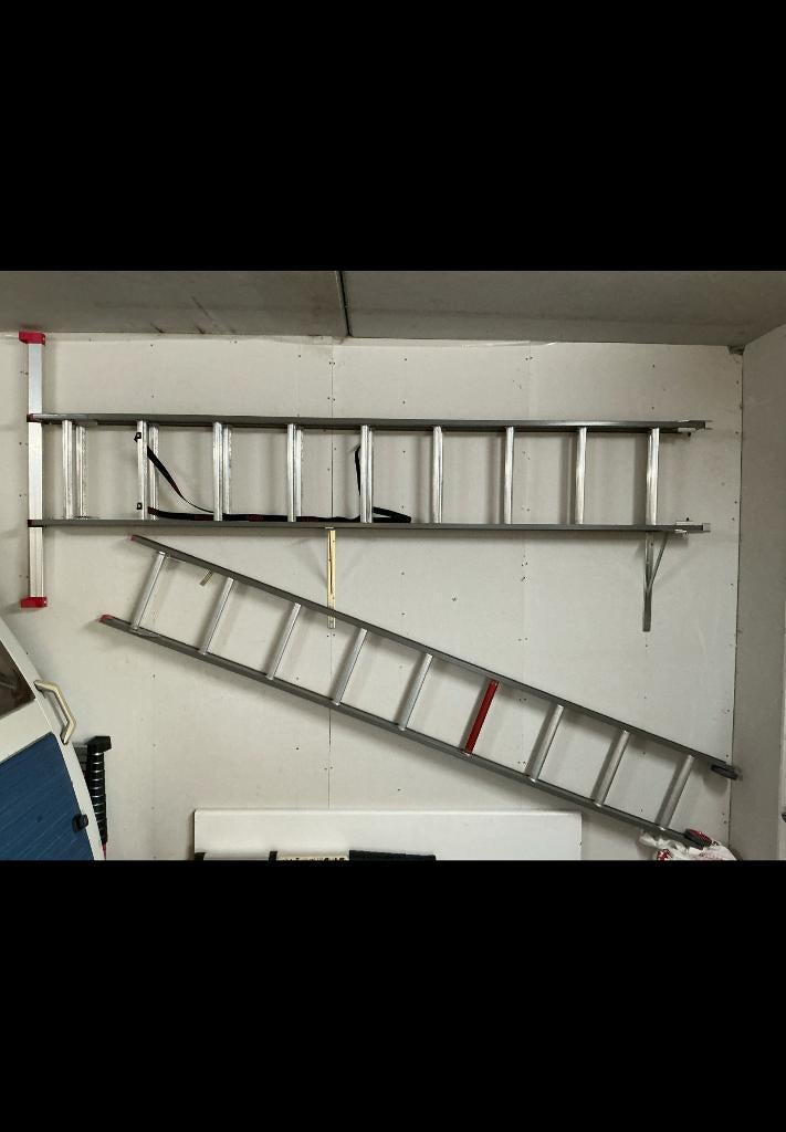 Altrex all round 3delige  reformladder 3 x 9 tredes, Ophalen, Zo goed als nieuw, Ladder, 4 meter of meer