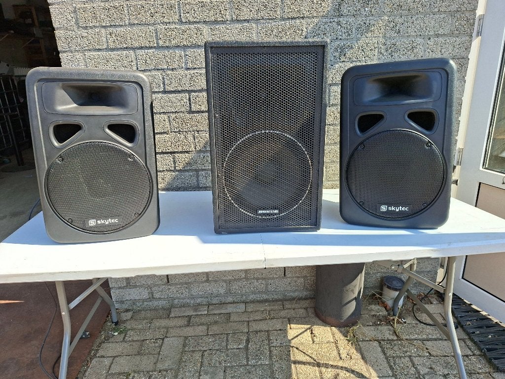professionele set goede boxen voor dj