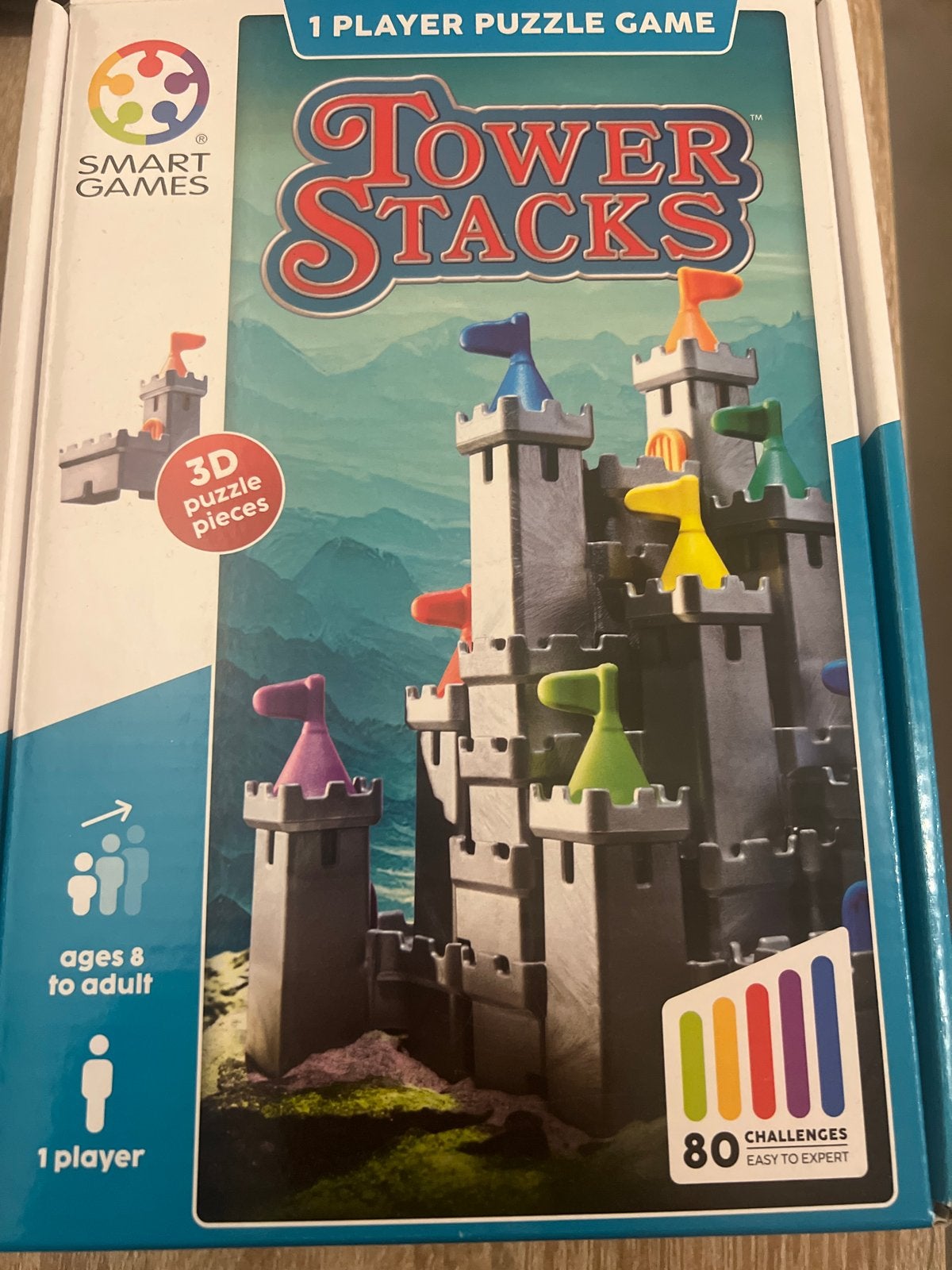 SmartGames Tower Stacks 3D Puzzelspel - Nieuw, Ophalen of Verzenden, Nieuw, 6 jaar of ouder