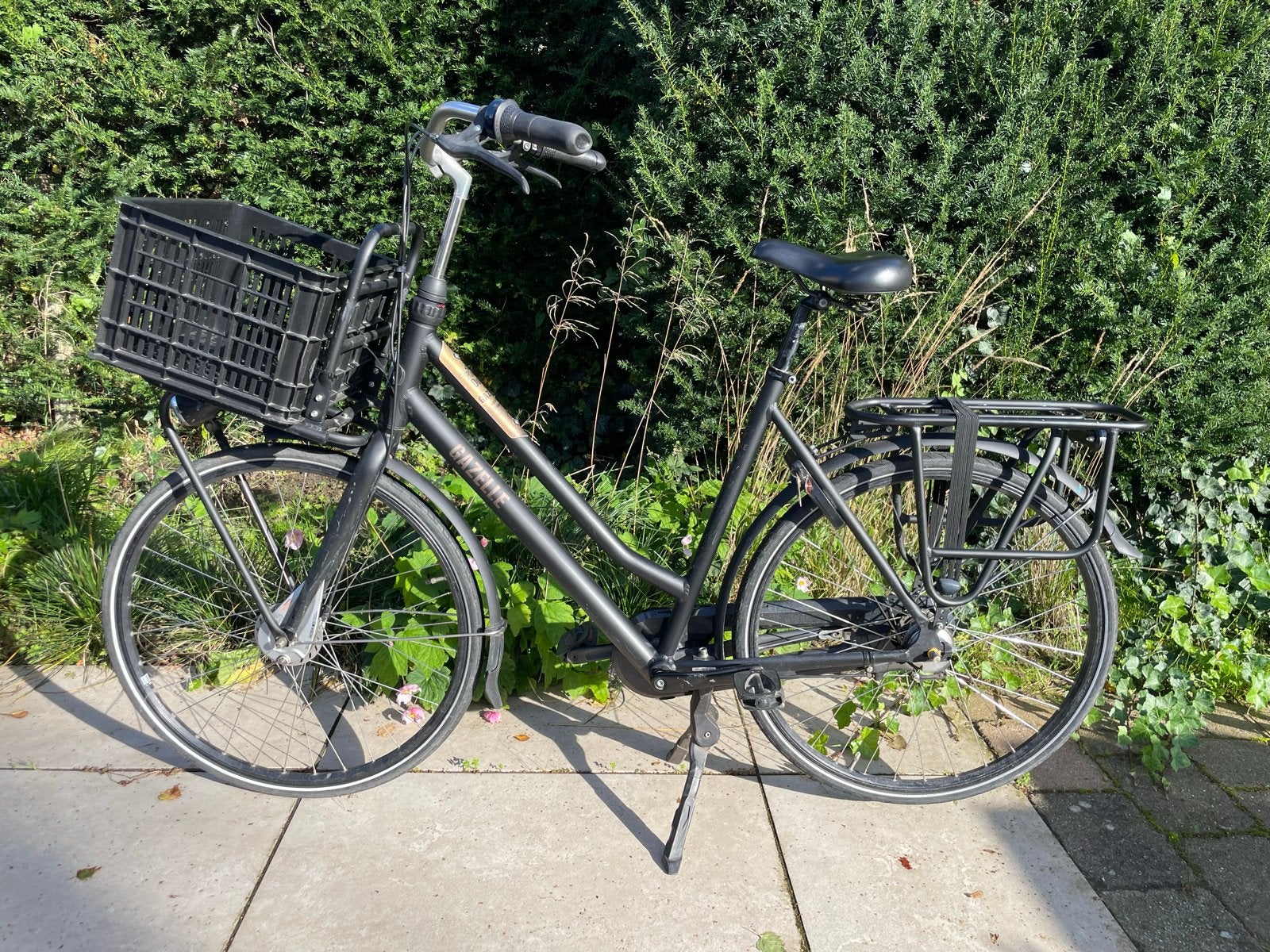 Gazelle transportfiets HeavyDuty 57 frame - 28 inch zwart, Ophalen, Gebruikt, Versnellingen, 56 cm of meer
