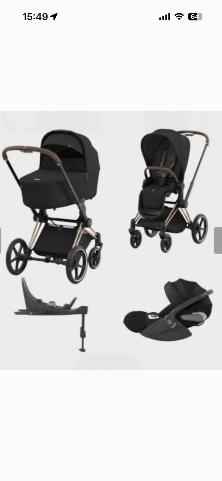 Kinderwagen set CYBEX Priam - Style Collection, Ophalen of Verzenden, Zo goed als nieuw, Overige merken