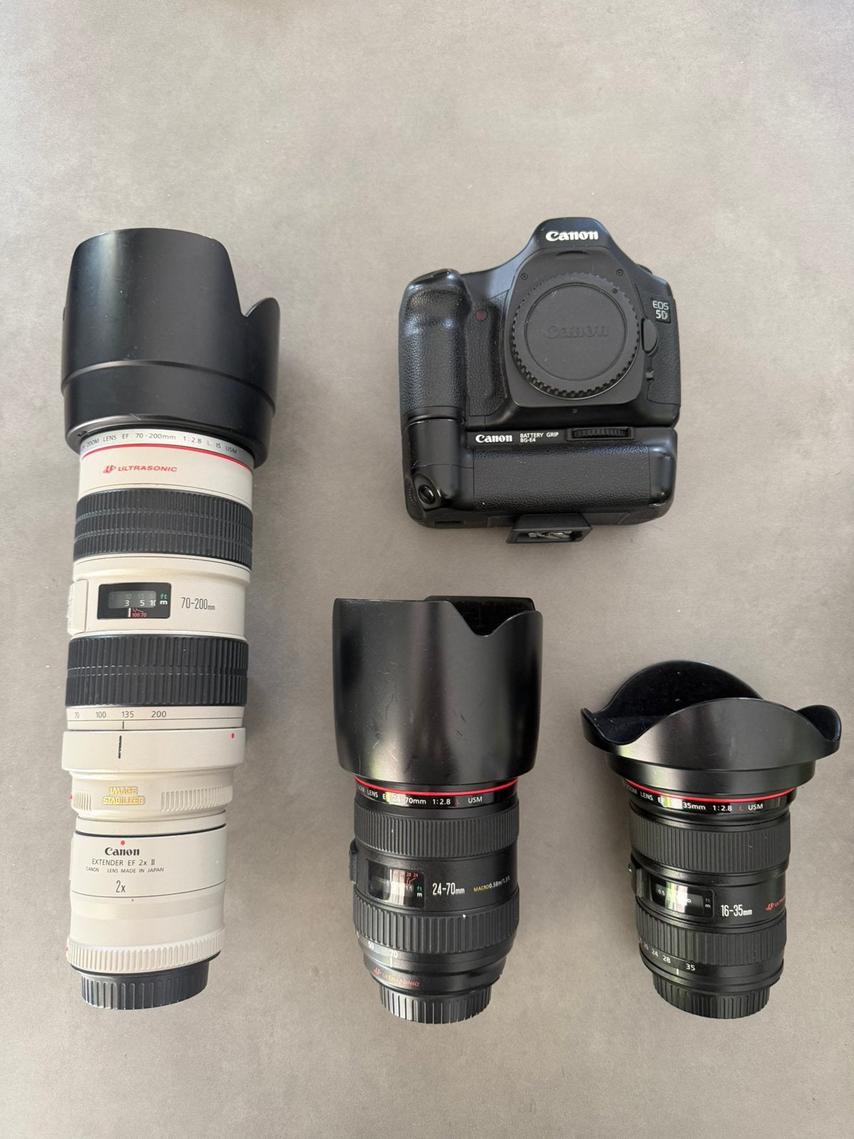 Canon EOS 5D Mark III met lenzen 1750 €, Canon, Autofocus, Zo goed als nieuw, Canon EF