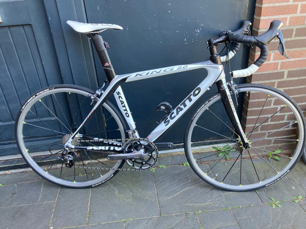 Carbon Scatto King ultegra, Fietsen en Brommers, Fietsen | Racefietsen, 28 inch, Carbon, Velgrem, Zo goed als nieuw