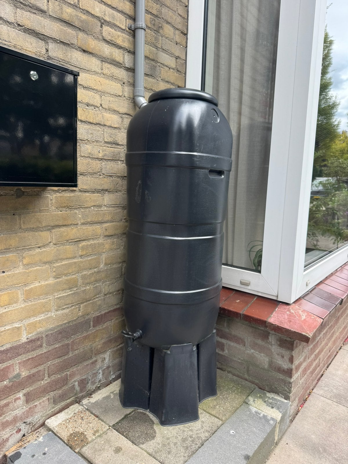 Practo regenton, Tuin en Terras, Regentonnen, Ophalen, Kunststof, Gebruikt, Met kraantje