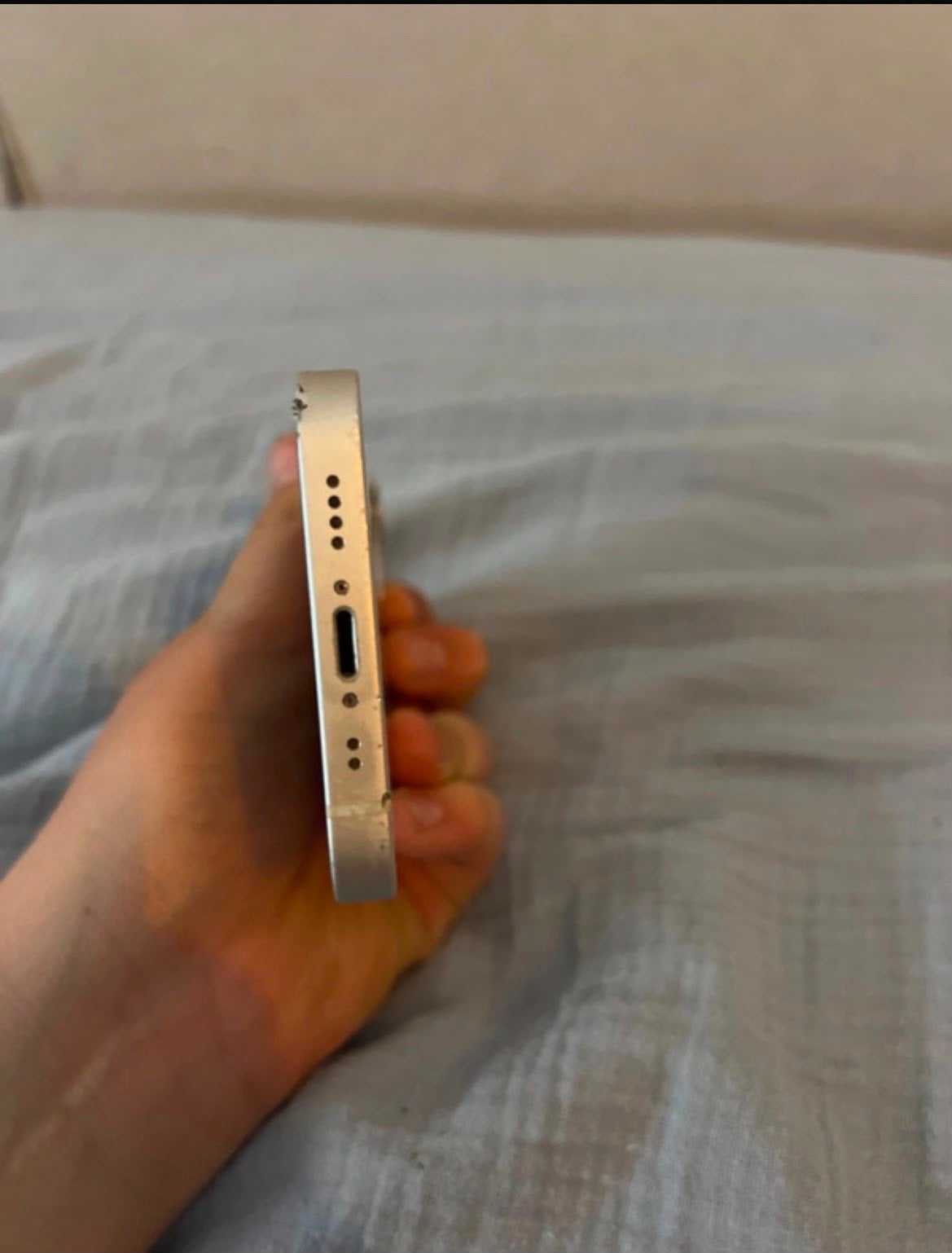iPhone 12 mini 64 gb Zilver - Achterkant beschadigd, Telecommunicatie, Mobiele telefoons | Apple iPhone, Gebruikt, 64 GB, Zonder abonnement