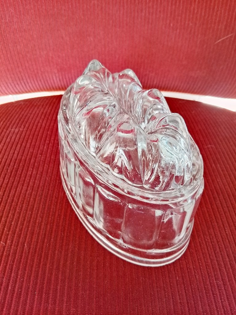 Puddingvorm glas Leerdam jaren 30, Antiek en Kunst, Ophalen of Verzenden
