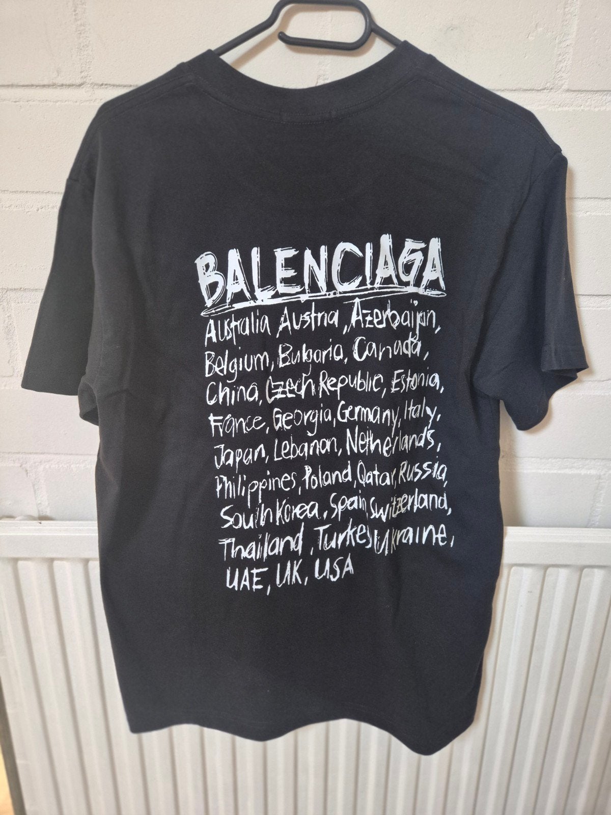 Balenciaga T-shirt Zwart Maat M Nieuw, Maat 38/40 (M), Balenciaga, Verzenden, Zwart