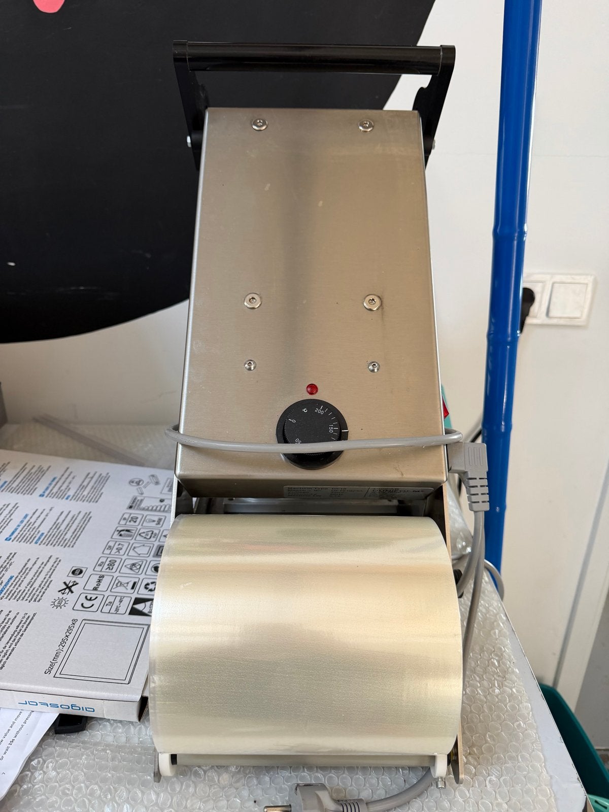 Professionele Foliesealer / Traysealer, Ophalen