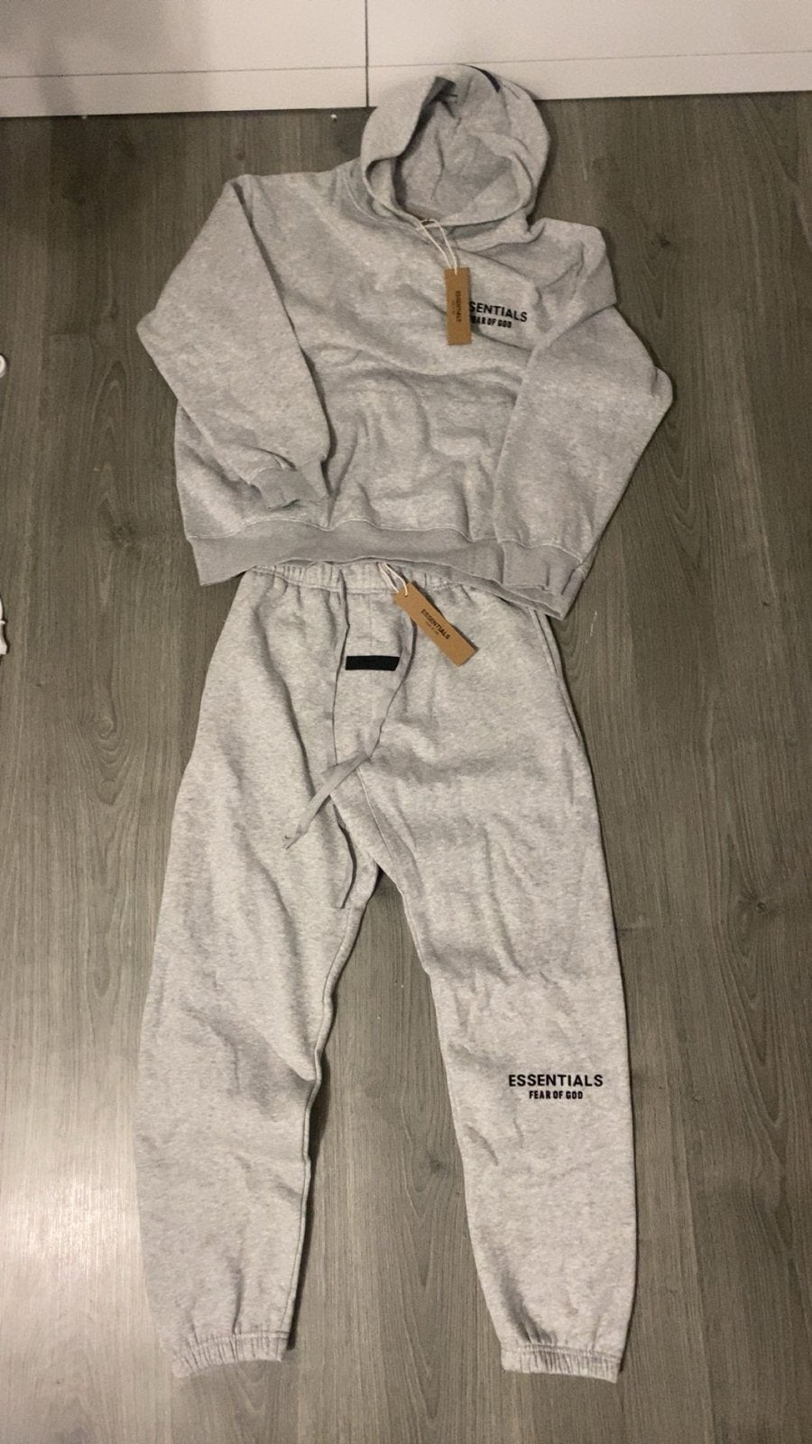 Essentials Fear of God Hoodie & Joggingbroek Set - Grijs, Kleding | Heren, Ophalen of Verzenden, Nieuw, Maat 46 (S) of kleiner