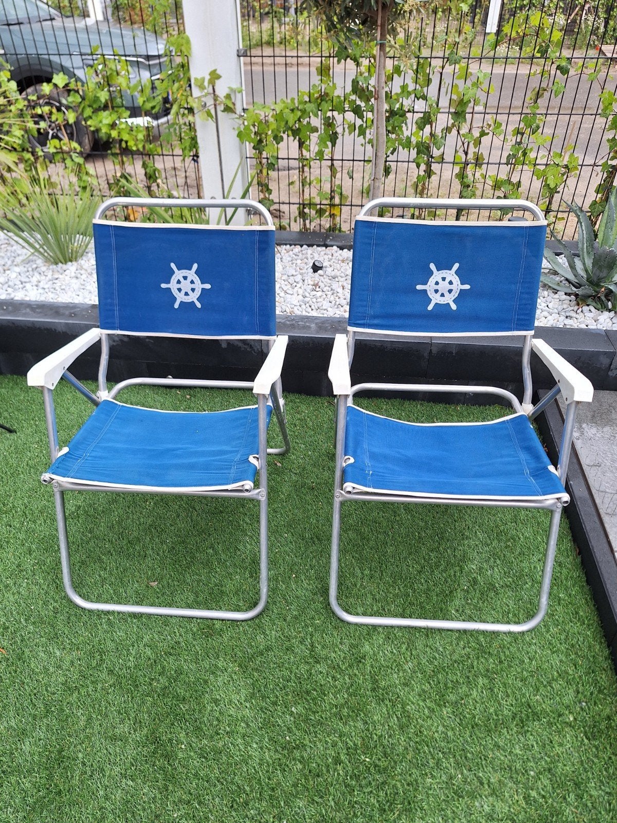 2x Campingstoelen, Caravans en Kamperen, Kampeermeubelen, Ophalen, Campingstoel