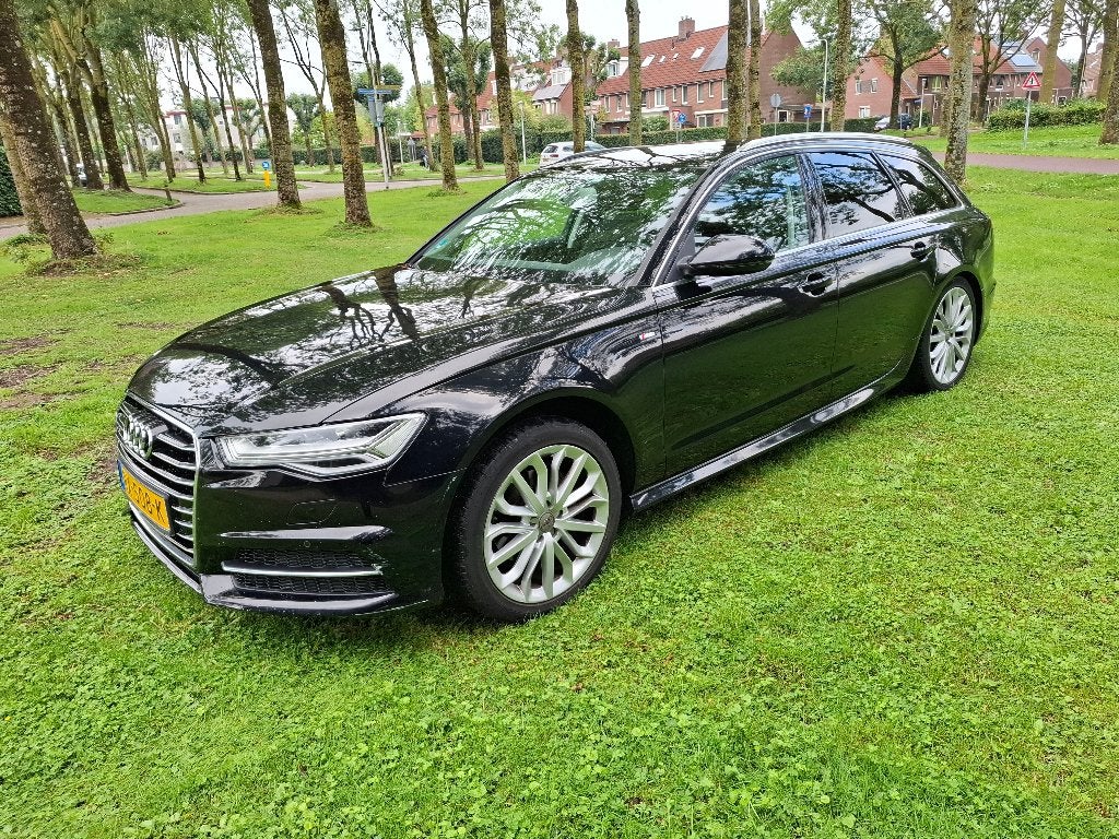 Audi A6 1.8 Tfsi 140KW Avant 2016 Zwart, Voorwielaandrijving, Dealer onderhouden, Stof, Euro 6