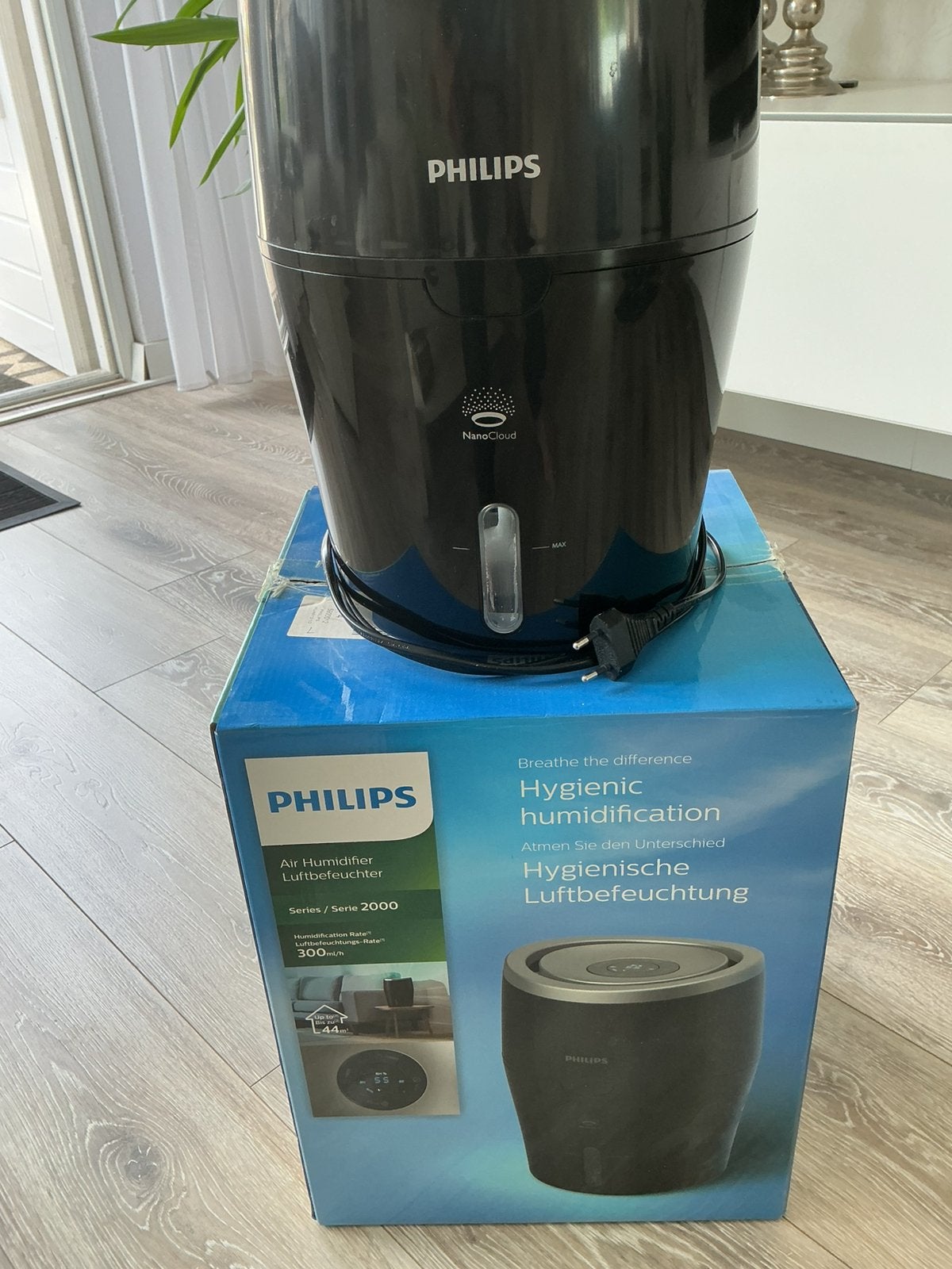Philips Luchtbevochtiger Series 2000 - Hygiënische Bevochtig, Ophalen, Zo goed als nieuw, Luchtbevochtiger