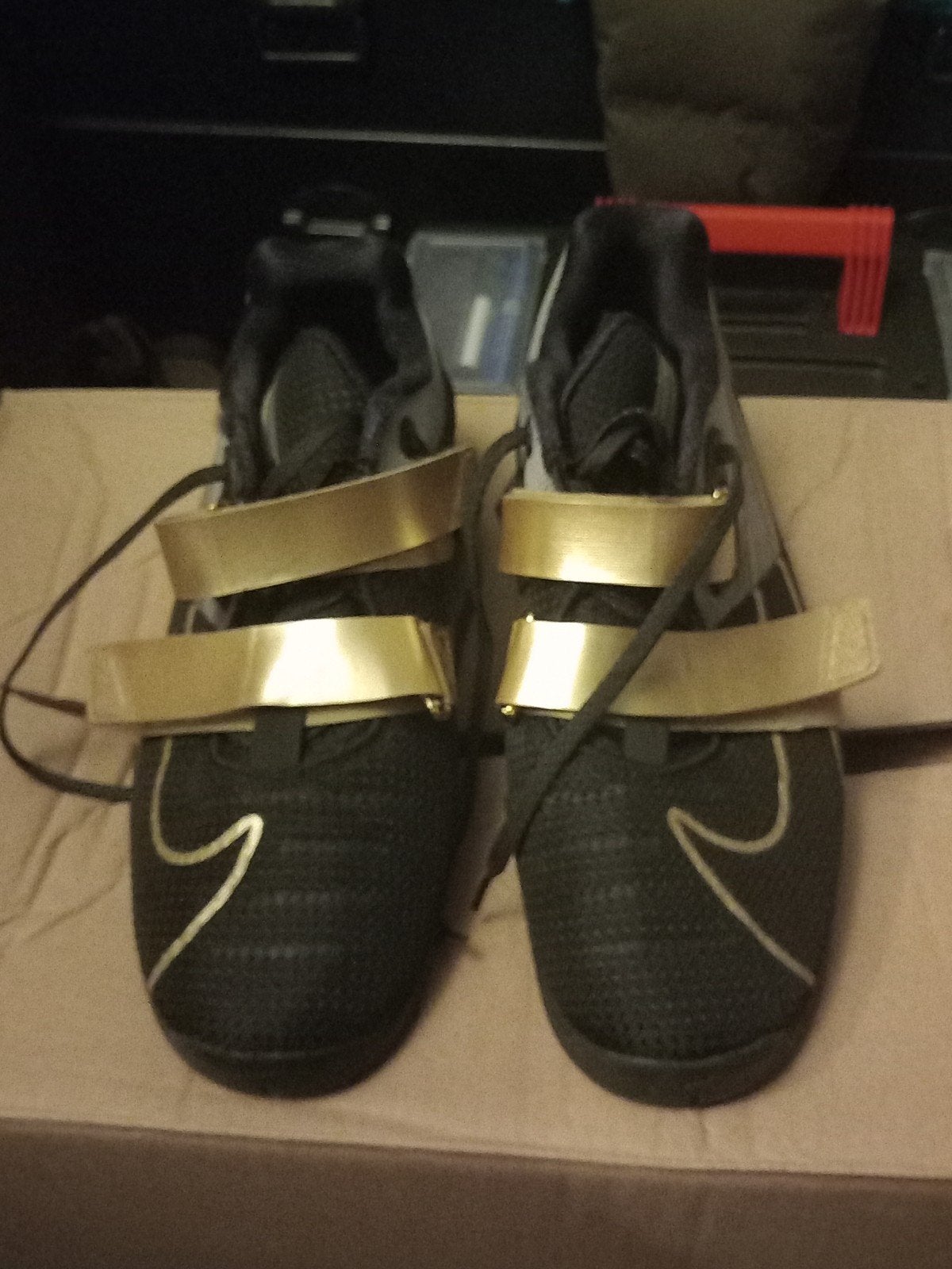 Nike Romaleos 4 - Zwart/Goud - Maat 47 (US 12.5), Kleding | Heren, Nike, Ophalen of Verzenden, Zo goed als nieuw, Sportschoenen