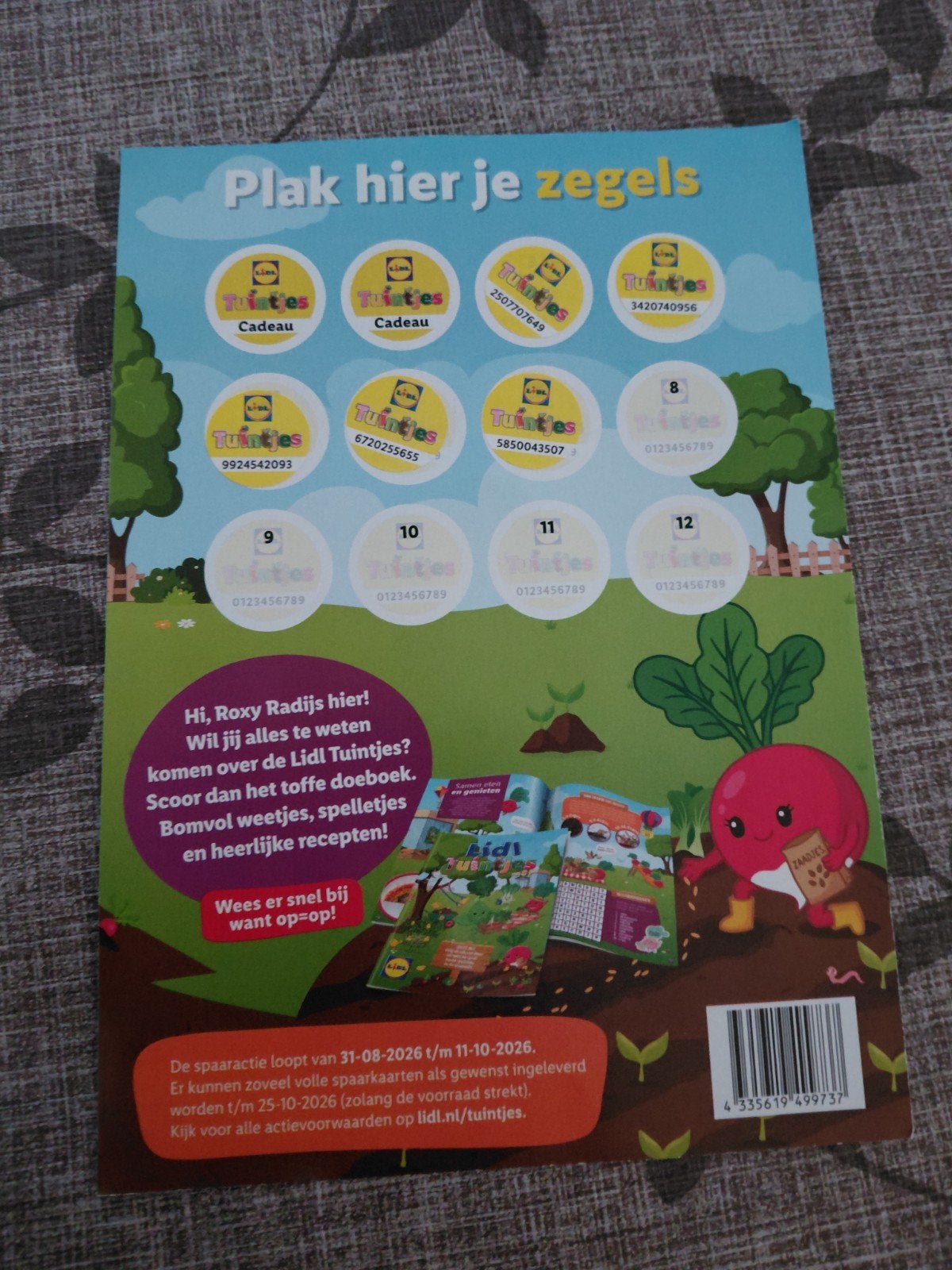 Gratis Spaarkaart Lidl Tuintjes, Verzamelen, Lidl, Ophalen