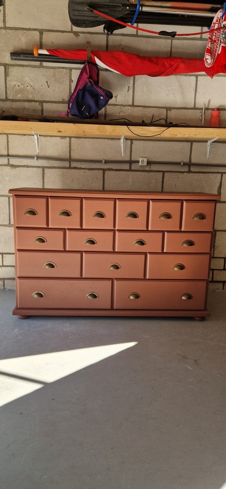 Leuke oude grenen ladenkast/dressoir, Huis en Inrichting, Ophalen, Gebruikt, 25 tot 50 cm, Minder dan 100 cm