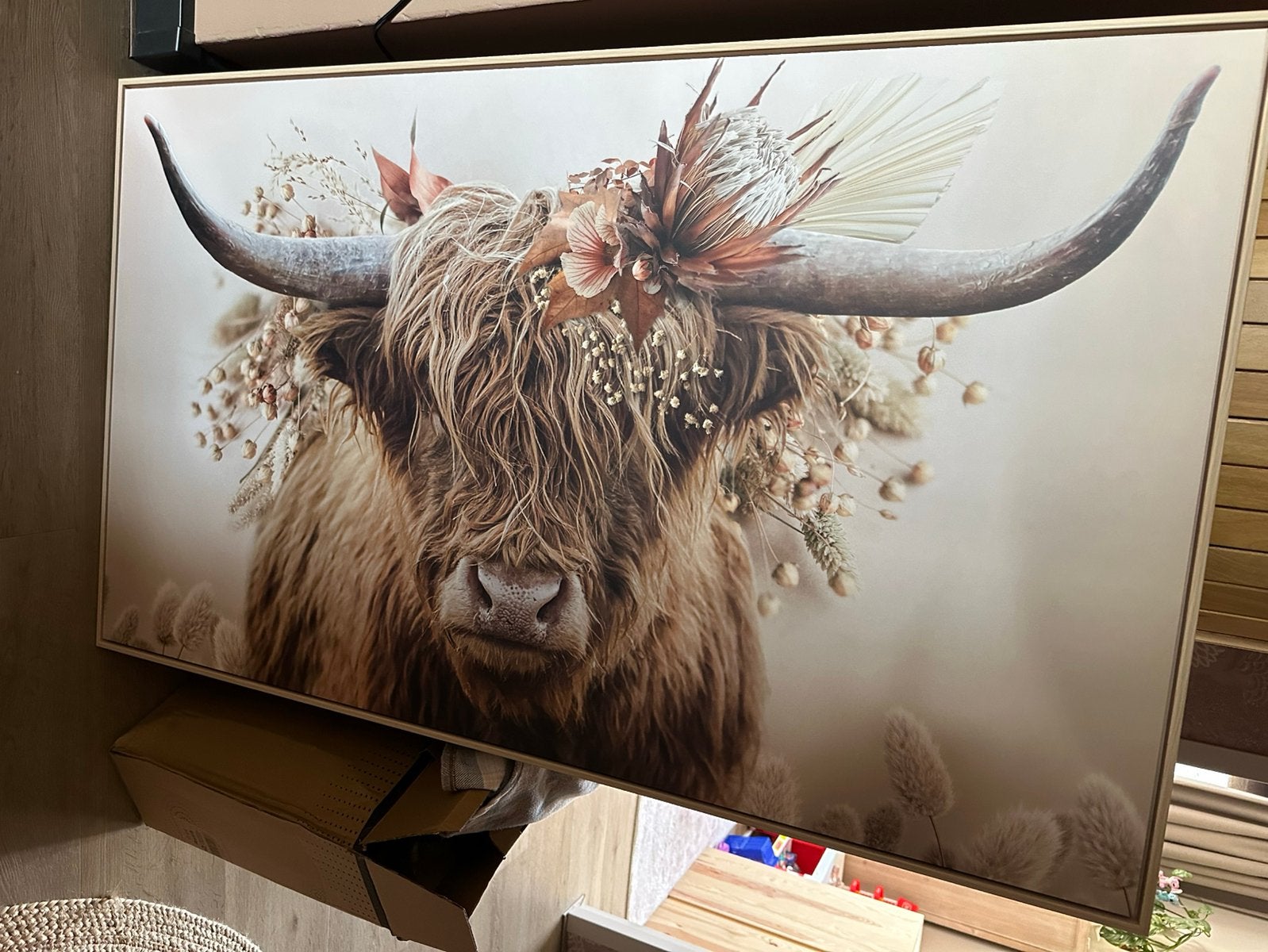 Groot schilderij, Huis en Inrichting, Woonaccessoires | Schilderijen, Tekeningen en Foto's, Ophalen, Zo goed als nieuw, Schilderij