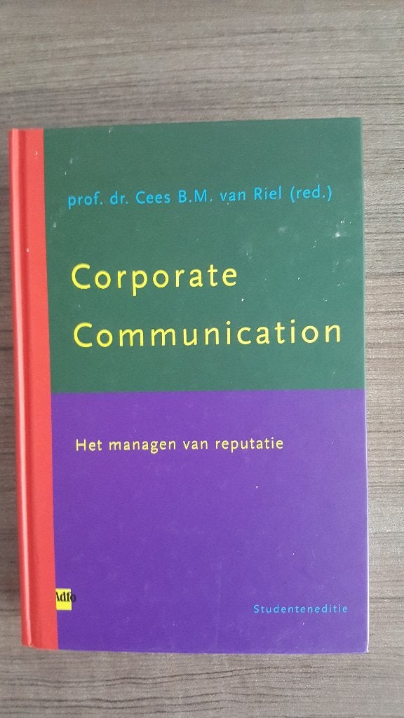 Boek Corporate Communication, Boeken, Ophalen, Beta, Zo goed als nieuw, HBO