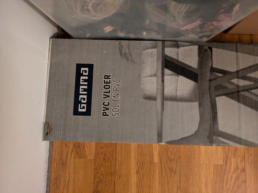 PVC bruin/grijs eiken te koop, Ophalen, Kunststof, 50 tot 150 cm, Nieuw