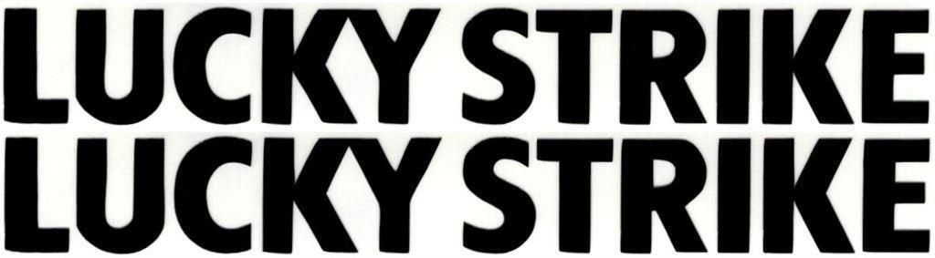 Lucky Strike sticker set #1, Verzenden