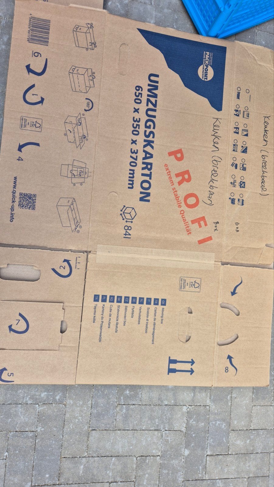 verhuisdozen, Ophalen, Doos, 40 tot 60 cm, 50 tot 75 cm